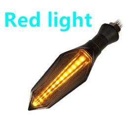 Motorcycle Two-Color LED Flowing Water Arrow Turn Signal (Option: Red-2PCS)