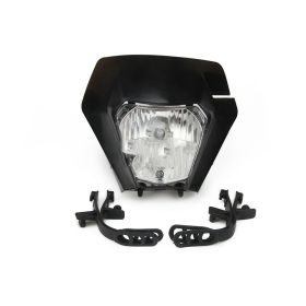 General Modified Headlight Assembly For Off-Road Motorcycles (Color: Black)