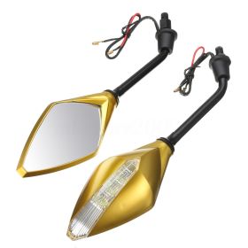 Rearview mirror for motorcycle (Color: Yellow)