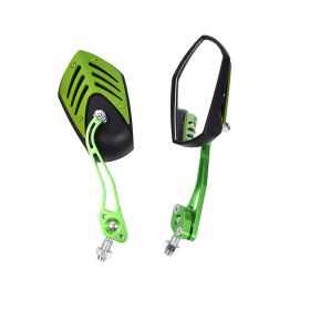 Motorcycle modified ghost fire rearview mirror (Color: Green)