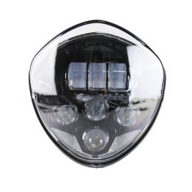 Headlights With Near And Far Light Motorcycle (Color: Silver)