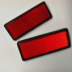 Accessories Electric Vehicle Reflective Sheet Mudboard Decoration Sheet (Option: Red-2PCS)