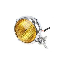 Retro Headlights Electric Car Cool Black Headlights Headlights (Option: Electroplated yellow glass)