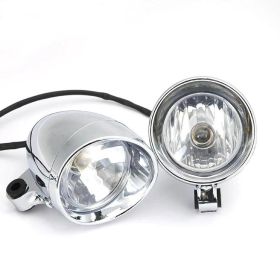 Retro Bullet Type Installation Auxiliary Small Fog Lamp Spotlight (Option: Spotlights-2PCS)